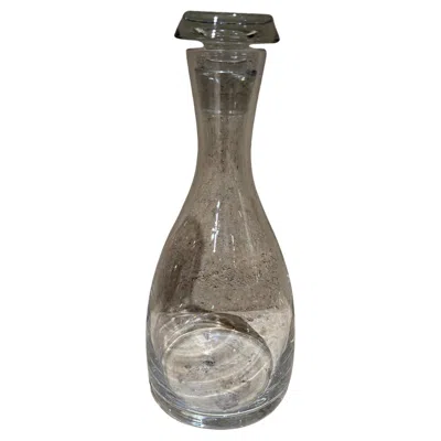 Pre-owned Georg Jensen 1970s Wine Decanter Carafe Modern Art Glass In Gray
