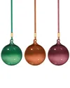 Georg Jensen 3pc Glass Ball Set In Multi