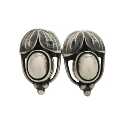 Pre-owned Georg Jensen 925 Clip Earrings () In Silver