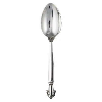 Pre-owned Georg Jensen Acanthus Sterling Silver Dessert Spoon 021, 1917
