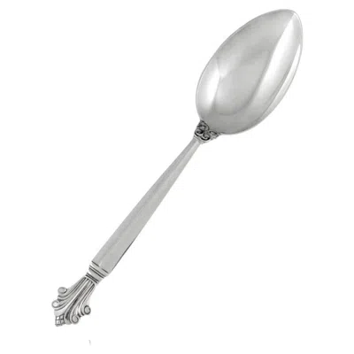 Pre-owned Georg Jensen Acanthus Sterling Silver Dinner Spoon, Large 001, 1917