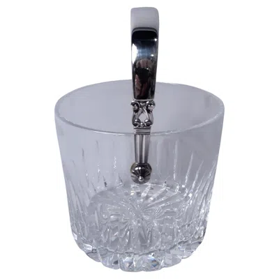 Pre-owned Georg Jensen Acorn Modern Sterling Silver & Cut-crystal Ice Bucket Digital Price