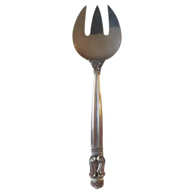 Pre-owned Georg Jensen Acorn, Sardin Fork Sterling Silver
