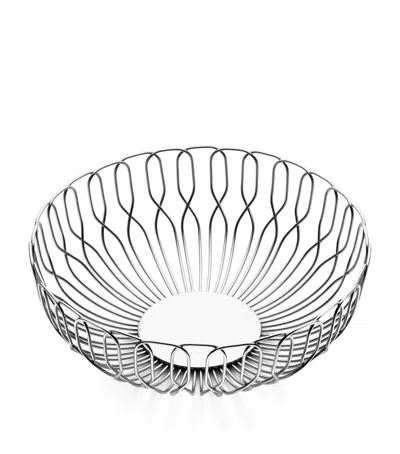 Georg Jensen Alfredo Small Breadbasket In Metallic