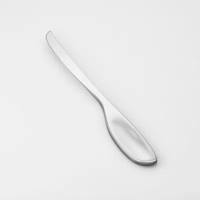 Georg Jensen Alfredo Stainless Steel Soft Cheese Knife 3390211 In Silver