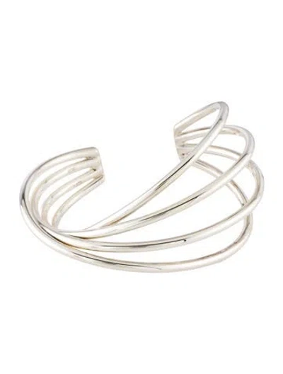 Pre-owned Georg Jensen Alliance Cuff Bracelet, 6.5" In Multi