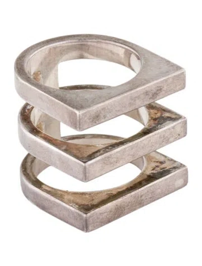 Pre-owned Georg Jensen Aria Three Row Band In Multi