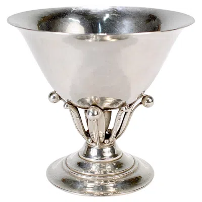 Pre-owned Georg Jensen Art Deco Period  Sterling Silver Footed Bowl By Johan Rohde In Multi