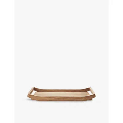 Georg Jensen Brown Barbry Oak-wood Tray 31cm X 50cm