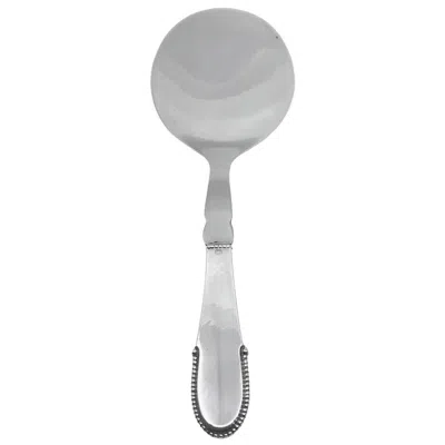 Pre-owned Georg Jensen Beaded Sterling Silver Flat Server 206