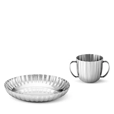 Georg Jensen Bernadotte Child Set In Silver