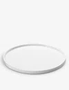Georg Jensen Bernadotte Grooved-edge Porcelain Dinner Plate 26cm