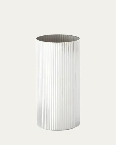 Georg Jensen Bernadotte Medium Vase In Metallic