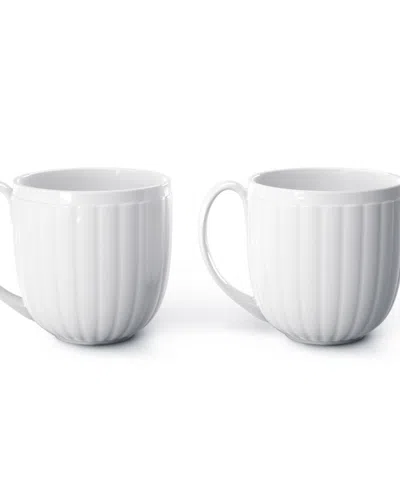 Georg Jensen Bernadotte Porcelain 2 Piece Cup With Handle In White
