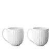 Georg Jensen Bernadotte Porcelain Mug, Set Of 2 In White