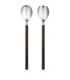 Georg Jensen Bernadotte 2-piece Salad Server Set In Brown