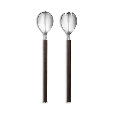 GEORG JENSEN BERNADOTTE SALAD SPOON SET