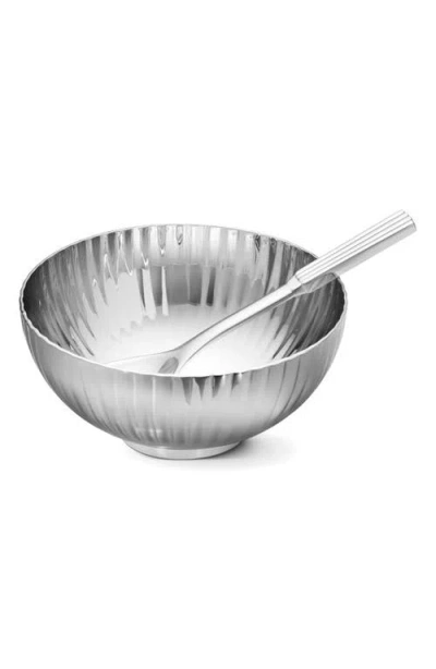 Georg Jensen Bernadotte Salt Cellar With Spoon In Transparent