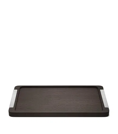 Georg Jensen Bernadotte Serving Tray In Brown