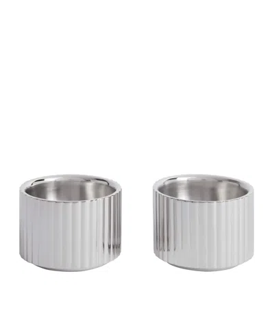 Georg Jensen Bernadotte Stainless Steel Egg Cups In Silver