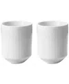 Georg Jensen Bernadotte Thermal Mugs, Set Of 2
