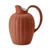 Georg Jensen Bernadotte Thermo Jug In Terracotta Red