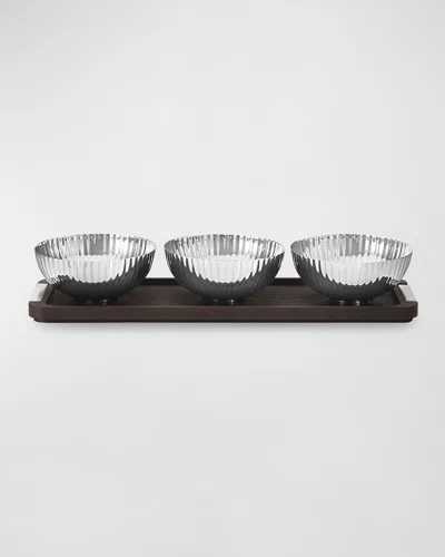 GEORG JENSEN BERNADOTTE TRIPLE BOWL SET