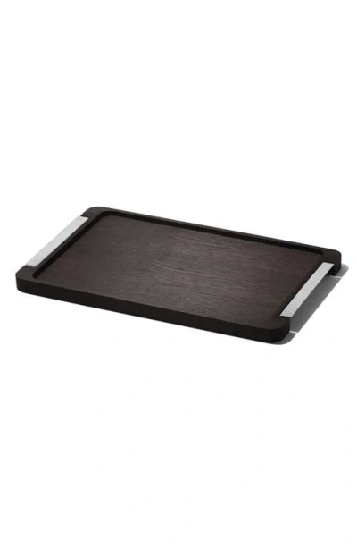 Georg Jensen Bernadotte Wooden Tray In Brown