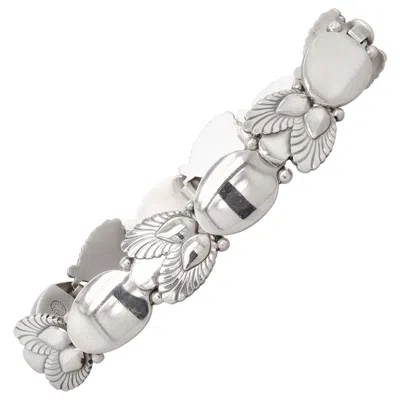 Pre-owned Georg Jensen Bittersweet Or Pinje Sterling Silver Bracelet No. 94b In Multi