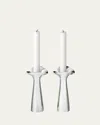 Georg Jensen Bloom Botanica Candle Holders In Silver