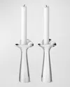 Georg Jensen Bloom Botanica Candleholders In Silver