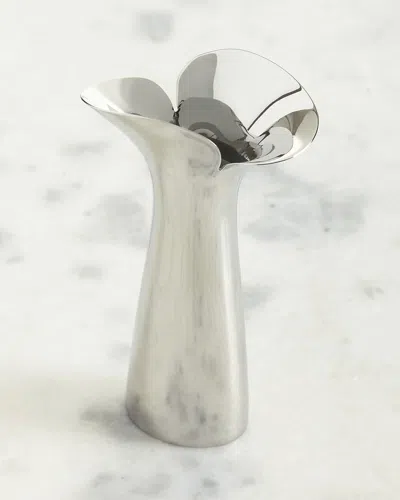 Georg Jensen Bloom Botanica Small Vase In Metallic