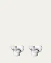 Georg Jensen Bloom Botanica Tea Light Candle Holders, Set Of 2 In Silver