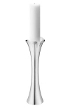 Georg Jensen Bloom Medium Floor Candleholder In Silver