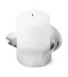 Georg Jensen Bloom Pillar Candle Holder In Silver