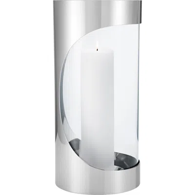 Georg Jensen Chrome Contours Hurricane Candle Holder In No Color
