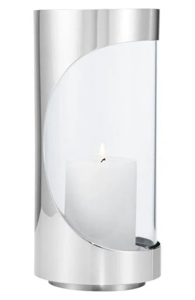 Georg Jensen Chrome Contours Hurricane Candle Holder In No Color