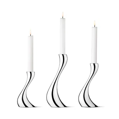 GEORG JENSEN COBRA CANDLEHOLDER, SET OF 3,3586624