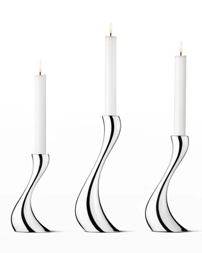 GEORG JENSEN COBRA CANDLEHOLDERS, 3-PIECE SET,PROD230580409