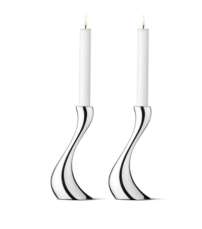 GEORG JENSEN COBRA MEDIUM CANDLE HOLDER