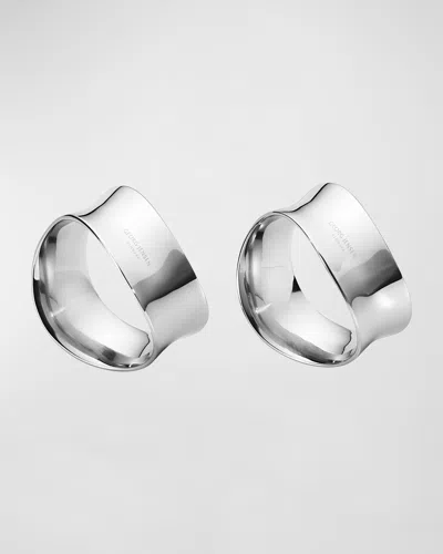 GEORG JENSEN COBRA NAPKIN RINGS, SET OF 2