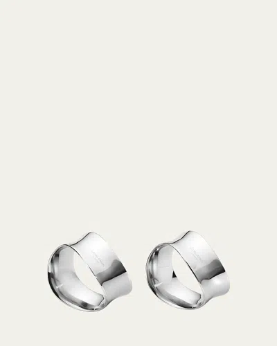 GEORG JENSEN COBRA NAPKIN RINGS, SET OF 2