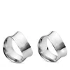 Georg Jensen Cobra Set Of 2 Napkin Rings In Silver