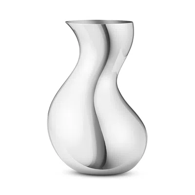Georg Jensen Cobra Vase, Medium, Stainless Steel, Mirror In Silver