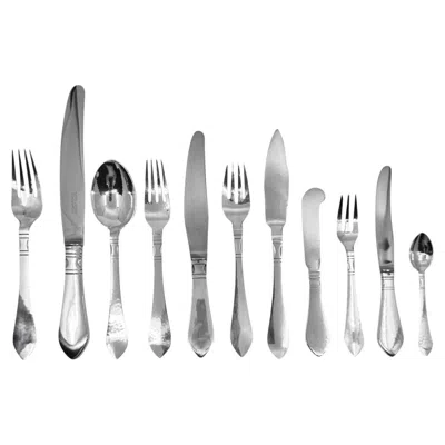 Pre-owned Georg Jensen Continental Silverware Service For 12, 1906