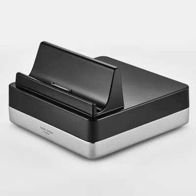 Georg Jensen Cube Stainless Steel Ipad Holder 3586940 In Black