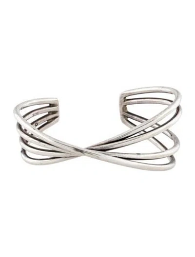 Pre-owned Georg Jensen Cuff Bracelet, 7.25" In Multi