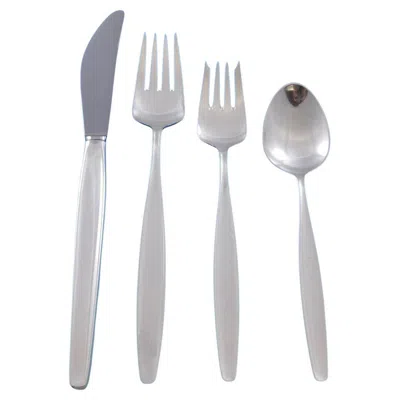 Pre-owned Georg Jensen Cypress By  Sterling Silver Flatware Set Service 53 Pieces Dinner
