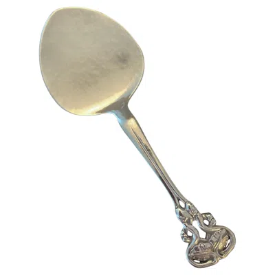 Pre-owned Georg Jensen Danish Sterling Ornamental Server Pie Spade In Silver