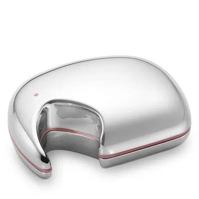Georg Jensen Elephant Pink Interior Keepsake Box In Silver